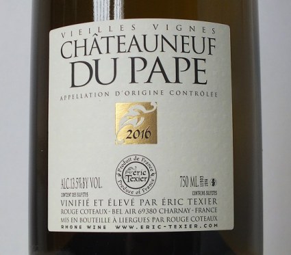 Châteauneuf du Pape Vieilles Vignes blanc 2016